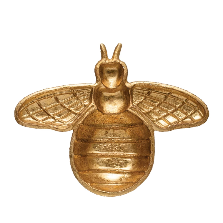 Gold Bee Dish