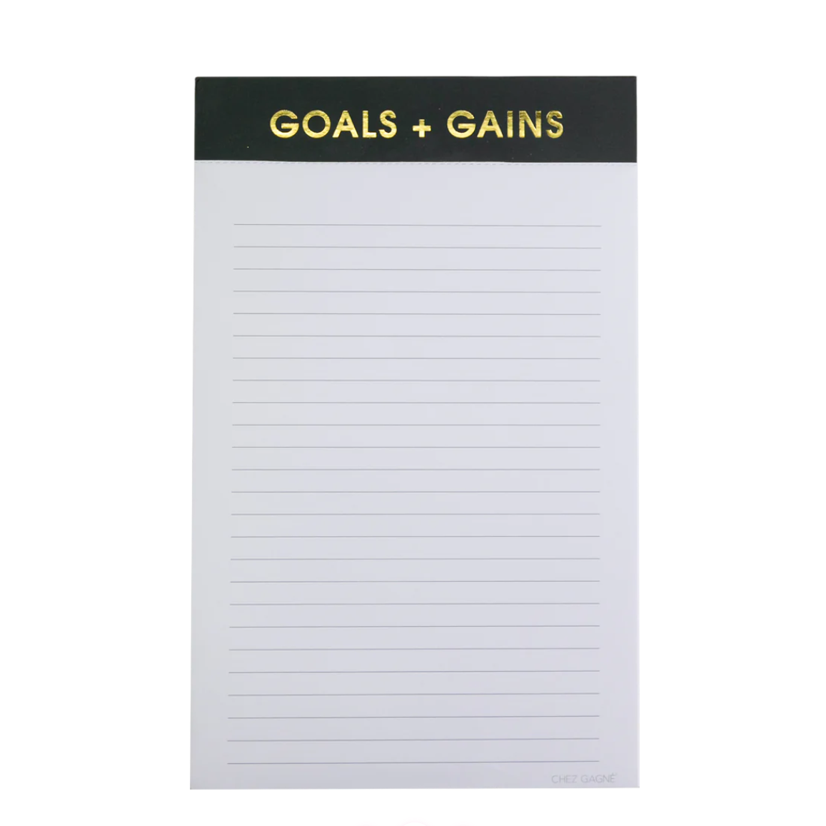 Goals + Gains Notepad