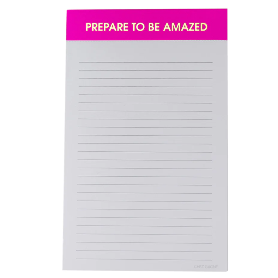 Prepare to Be Amazed Notepad