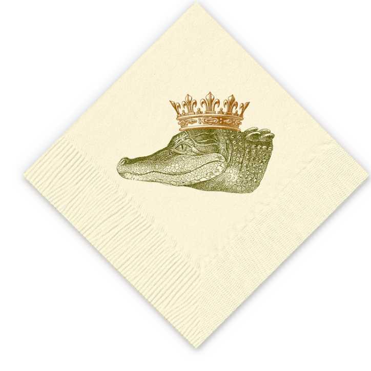 King Gator Cocktail Napkins