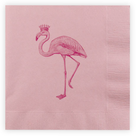 Royal Flamingo Cocktail Napkins