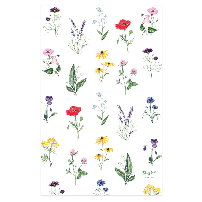 Wild Flowers Kitchen Towel