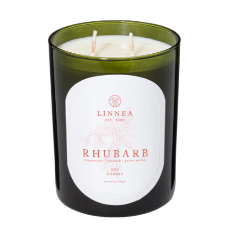 Linnea Large Candle - Rhubarb