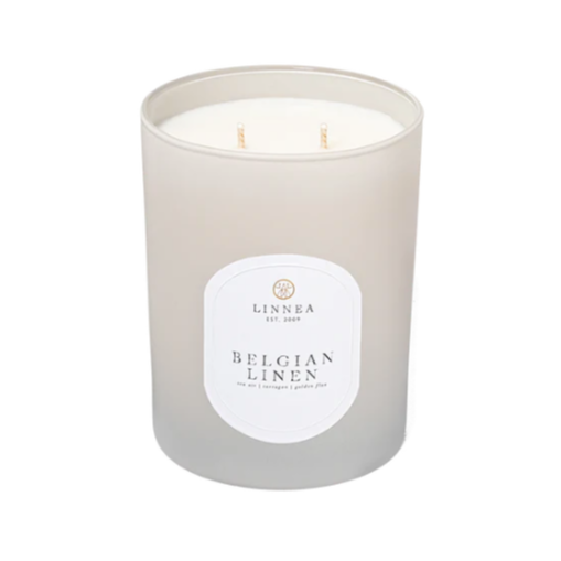 Linnea Large Candle - Belgian Linen