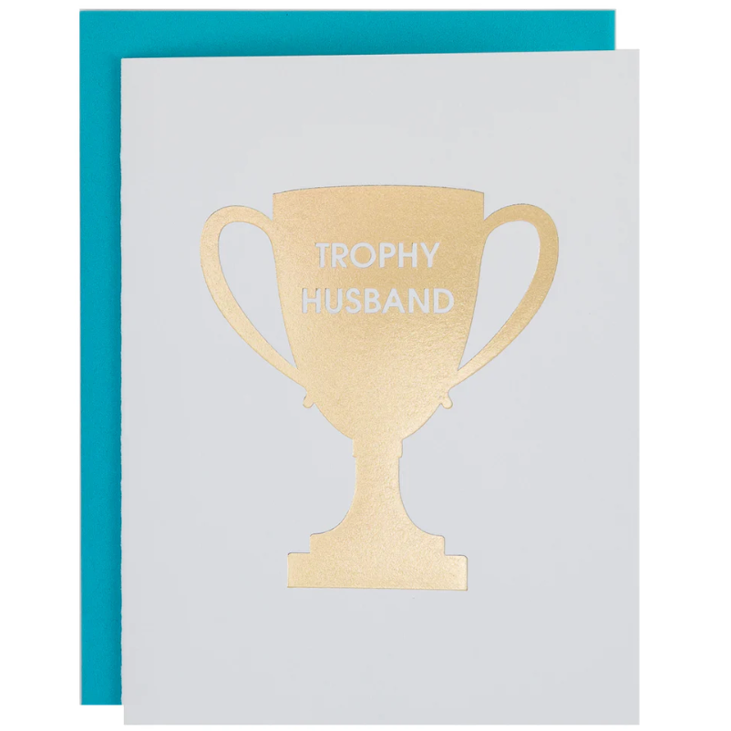 Trophy Husband - Letterpress Card