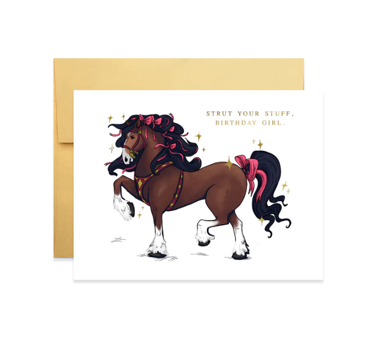 Strut Your Stuff Birthday Card