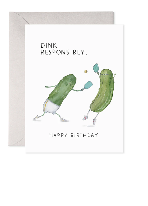 Pickleball Birthday Card