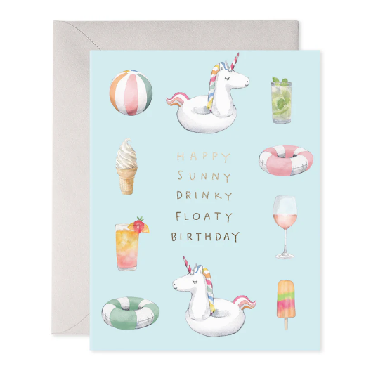 Pool Party Bday Card