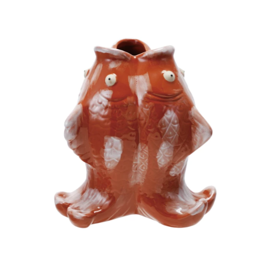 Koi Fish Shaped Vase