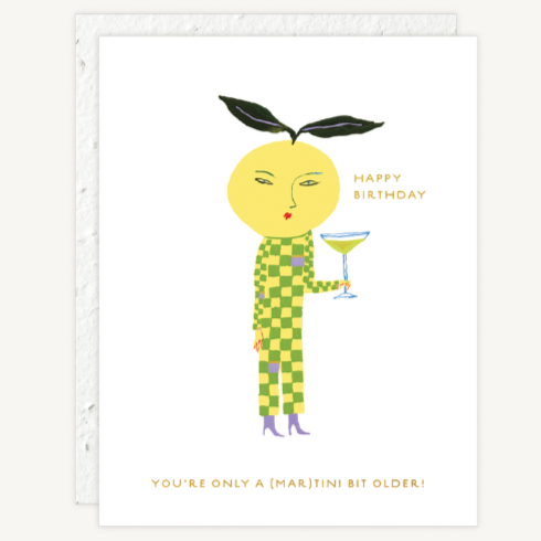 Martini Happy Birthday Card