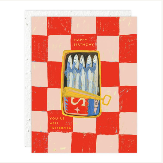 Sardines Birthday Card