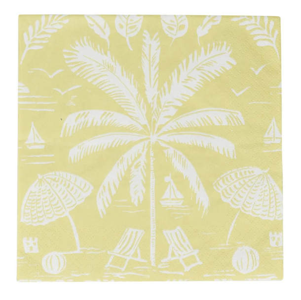 Palms and Parasols Cocktail Napkin