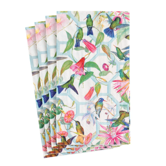 Hummingbird Trellis Guest Napkin