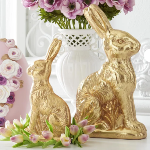 Gold foil Easter Bunny