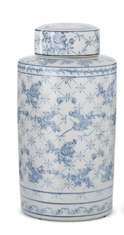 Floral Ceramic Ginger Jars