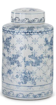 Floral Ceramic Ginger Jars