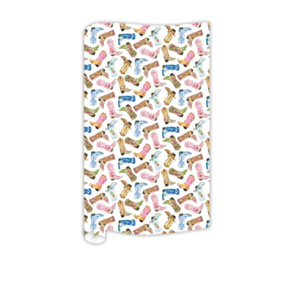 Colorful Cowboy Boots Gift Wrap