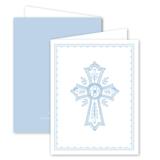 Neoclassic Cross Blue Card