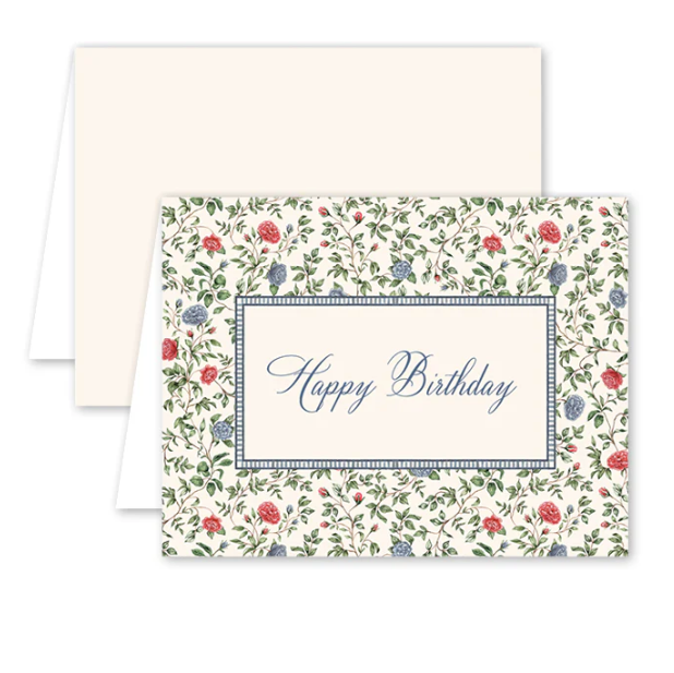 Maison Frederic Bleue Birthday Card