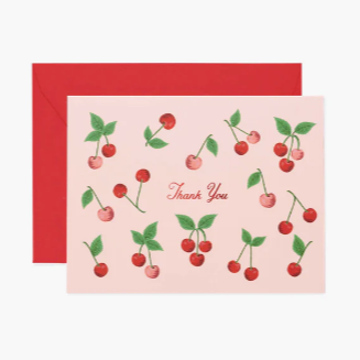 Cherries Thank You Card Set