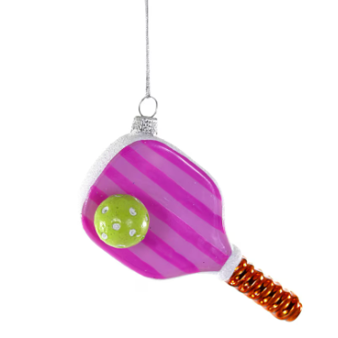 Pink Pickleball Ornament