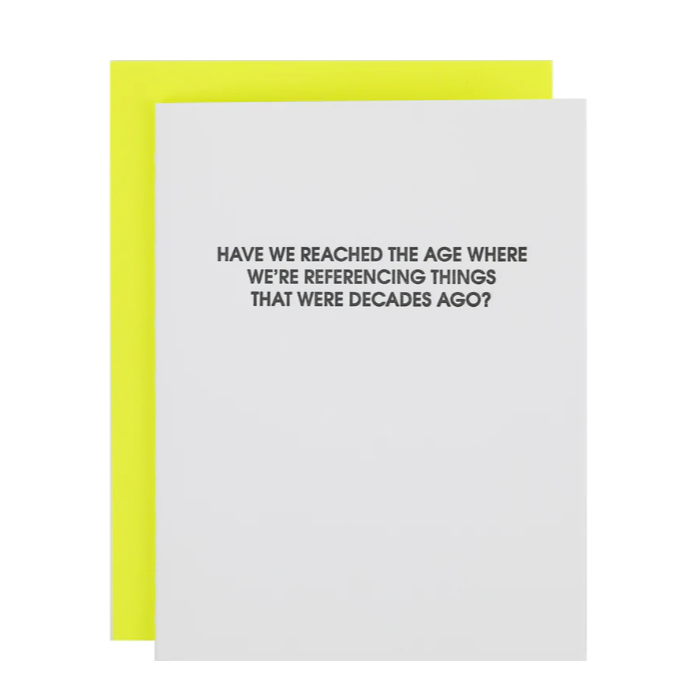 Referencing Decades Card