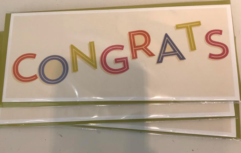 Congrats 9 Bar Card