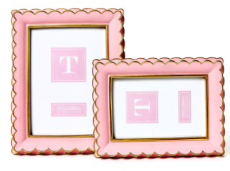 Pink Scalloped Frames