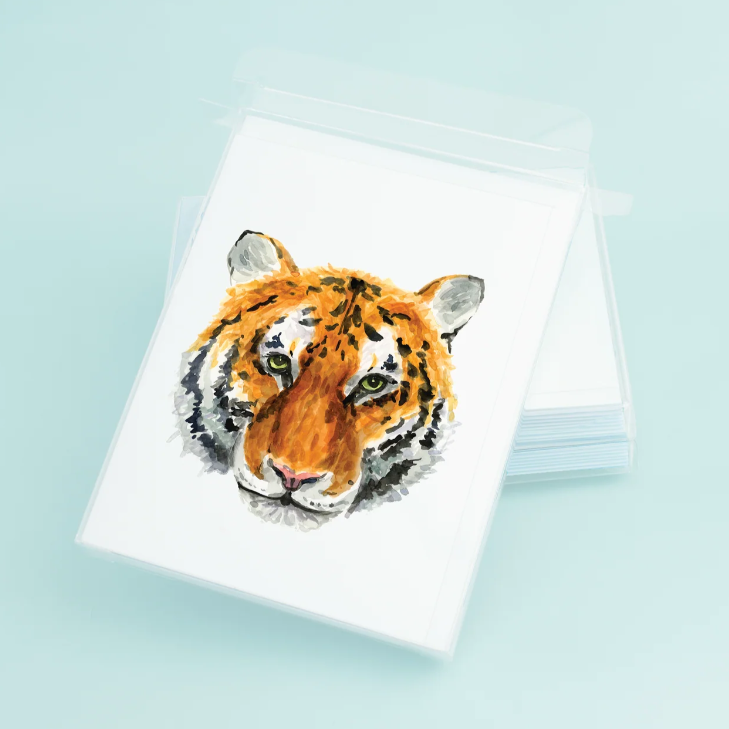 Tiger Face Notecards