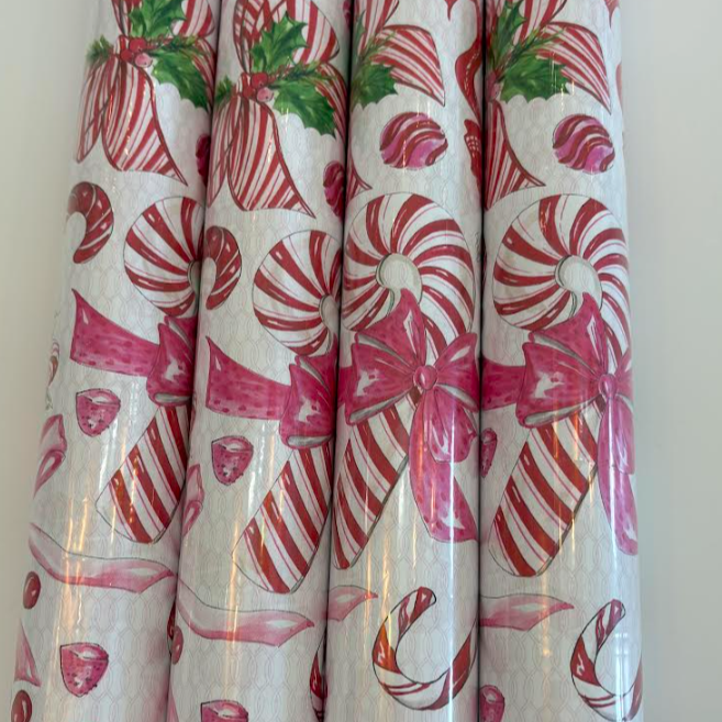 Red & Pink Bows Wrapping Paper