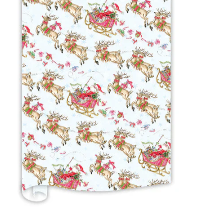 Santa On His Way Wrapping Paper