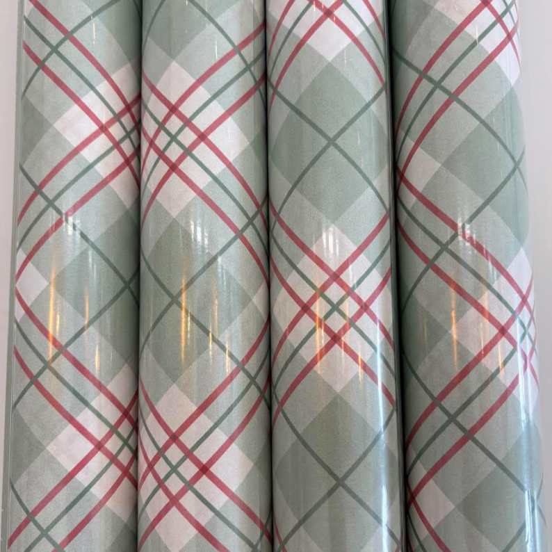 Red & Green Plaid Wrapping Paper