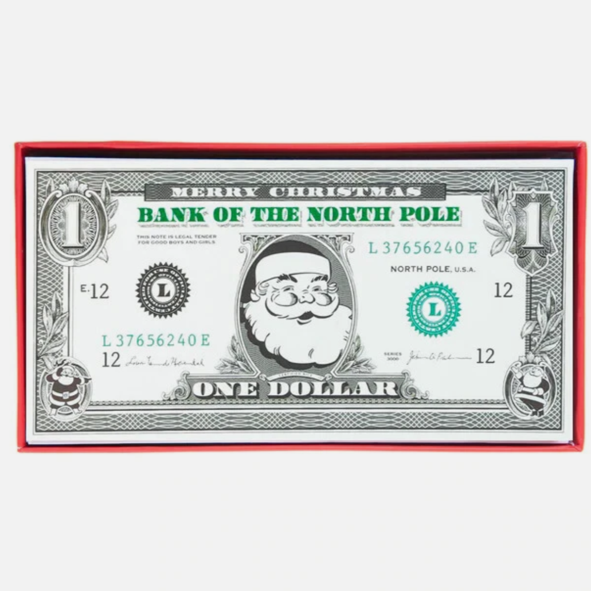 Santa Money Holder Card Set