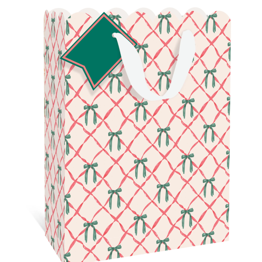 Bows Large Holiday Gift Bag