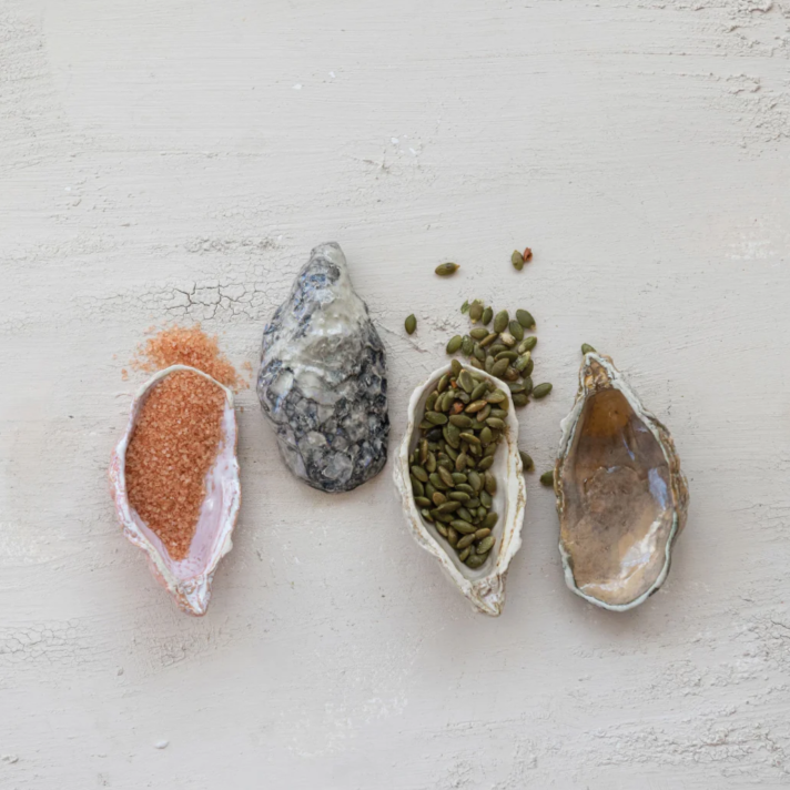 Stoneware Oyster Shell Dish