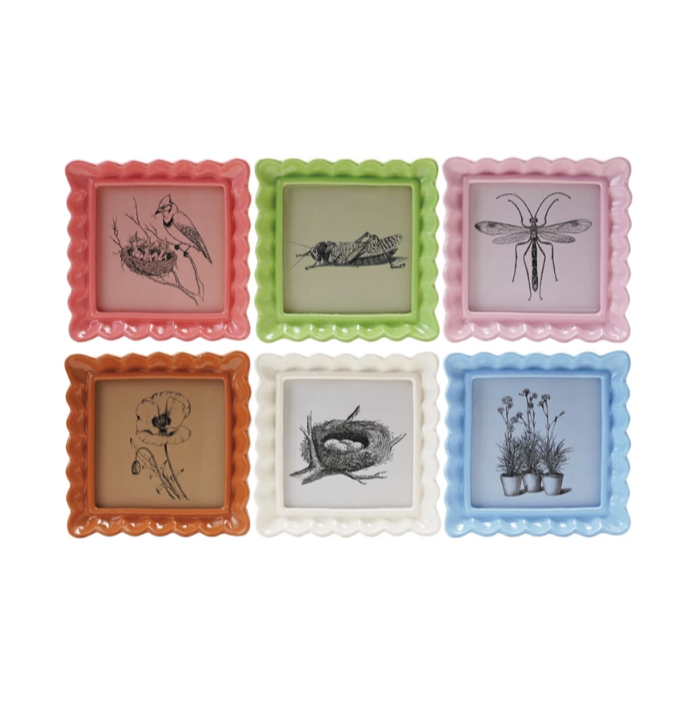 Resin Ruffled Photo Frame