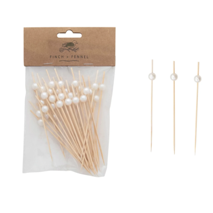 Picks with pearls