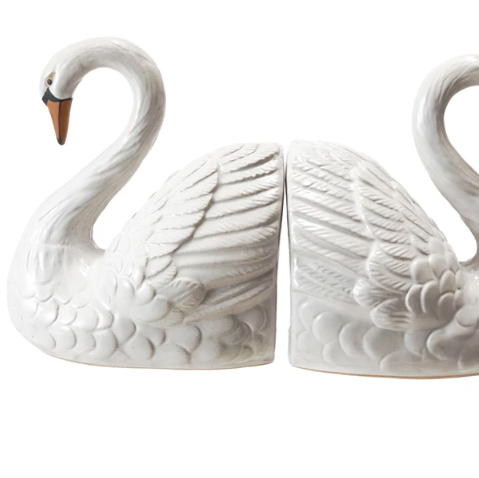 Swan Bookends