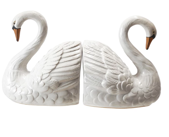 Swan Bookends