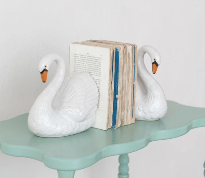 Swan Bookends