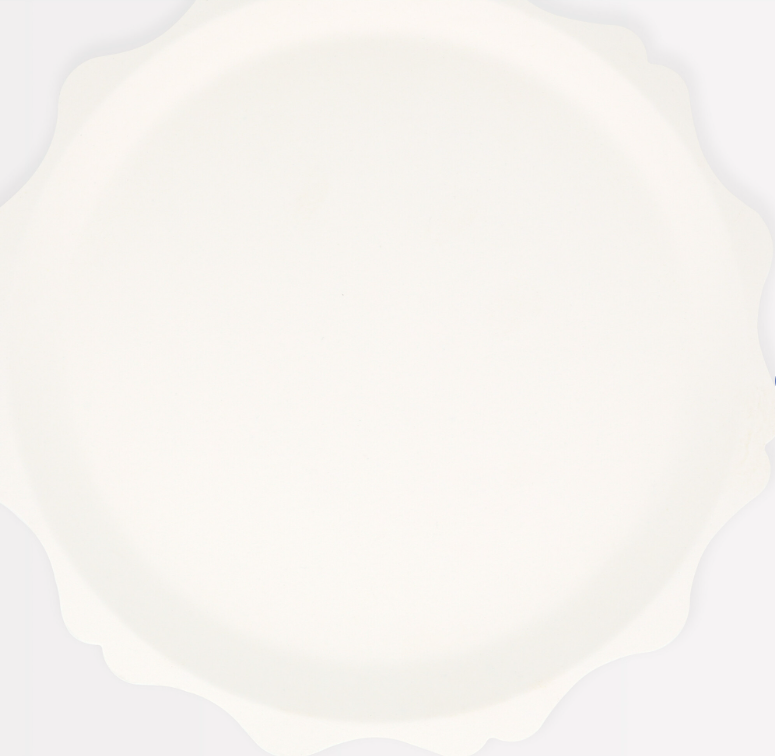 Cream Decorative Edge Plates