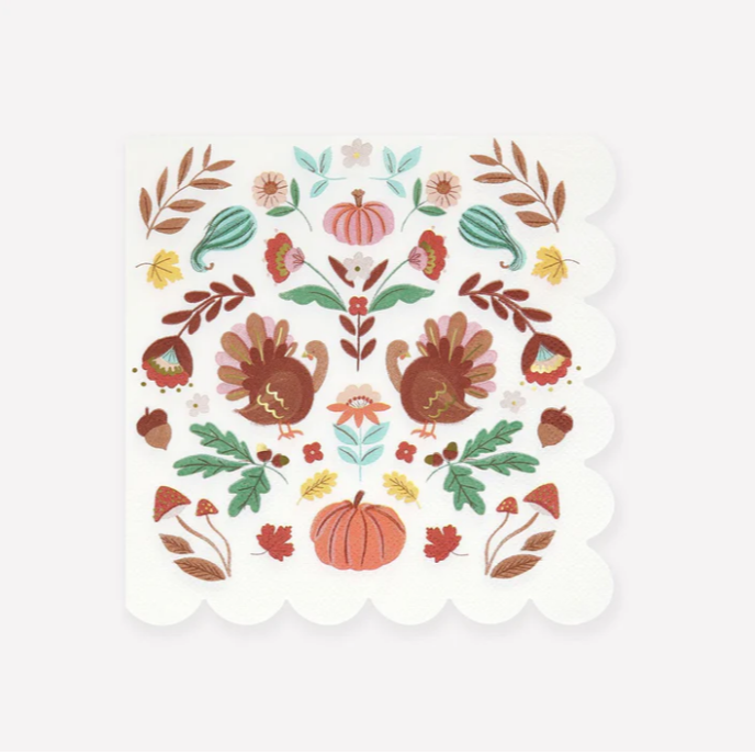 Folk Fall Large Napkins