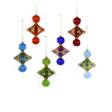 Merry and Bright Spindle Ornament