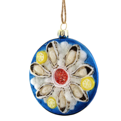 Plated Oyster Ornament