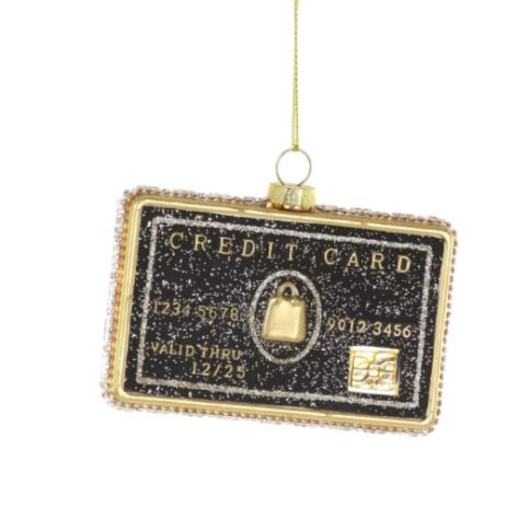 Black Credit Card Ornament