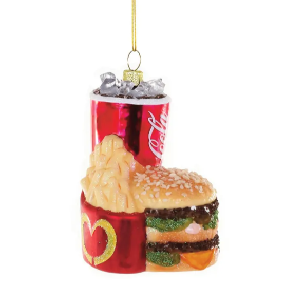 Fast Food Burger Ornament
