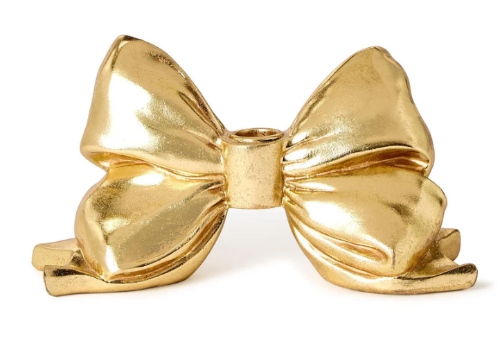 Gold Bow Candleholder