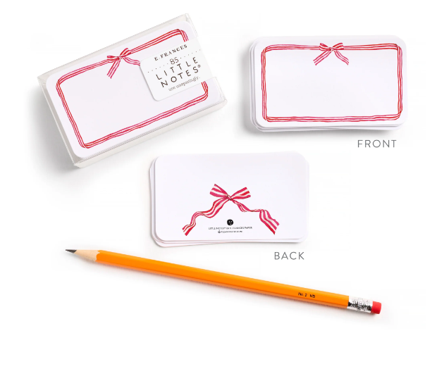 Red Ribbon Little Notes