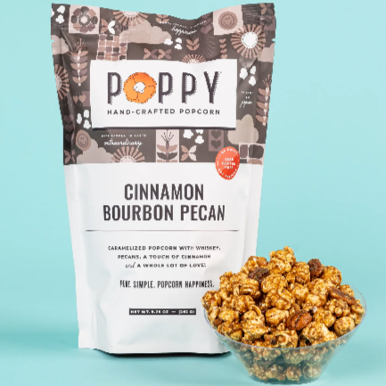 Cinnamon Bourbon Pecan Poppy Popcorn