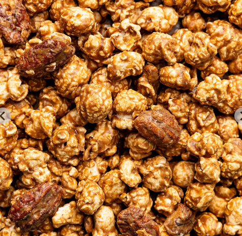 Cinnamon Bourbon Pecan Poppy Popcorn
